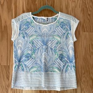 Anthropologie hand stitched blouse